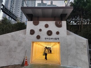 해운대구, 반여강변나들목 보행통로 밝고 쾌적하게 개선
