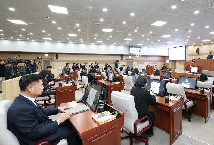 제264회 아산시의회 임시회 개회, ...