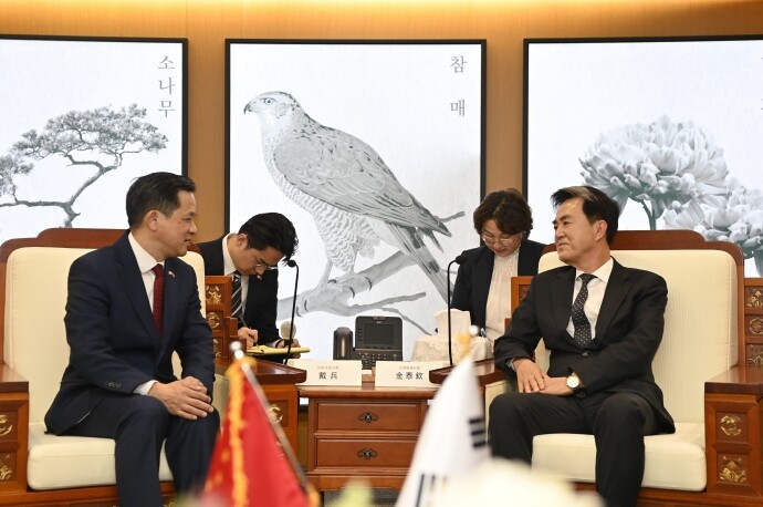 김태흠 충남도지사, 다이빙 주한 중국대사 접견