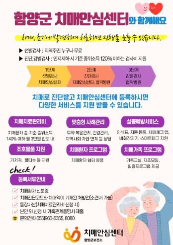 함양군보건소, 치매안심센터 통합 관리...