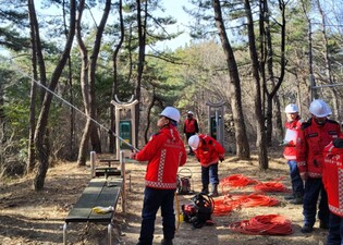 해운대구, ‘산불방지 기계화시스템’ 지상 진화훈련 실시