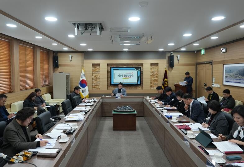 포천시의회, 3월 현안간담회 개최