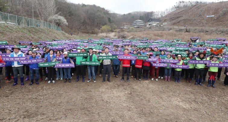 청주시, 식목일 맞아 1만4,700본...